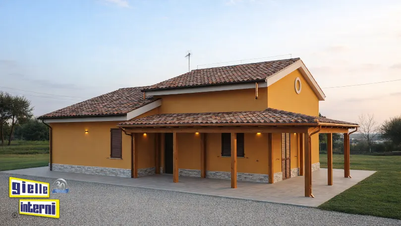 Palazzina bifamiliare interamente a secco su struttura in acciaio — Montecassiano